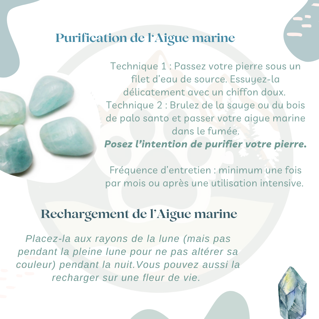Pendentif en Aigue-Marine — Communication & calme