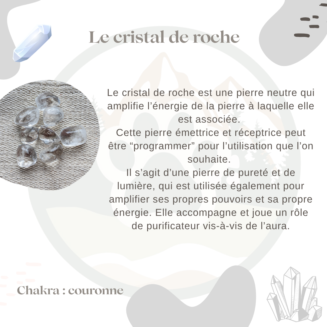 Pierre Cristal de Roche — Clarté & amplification