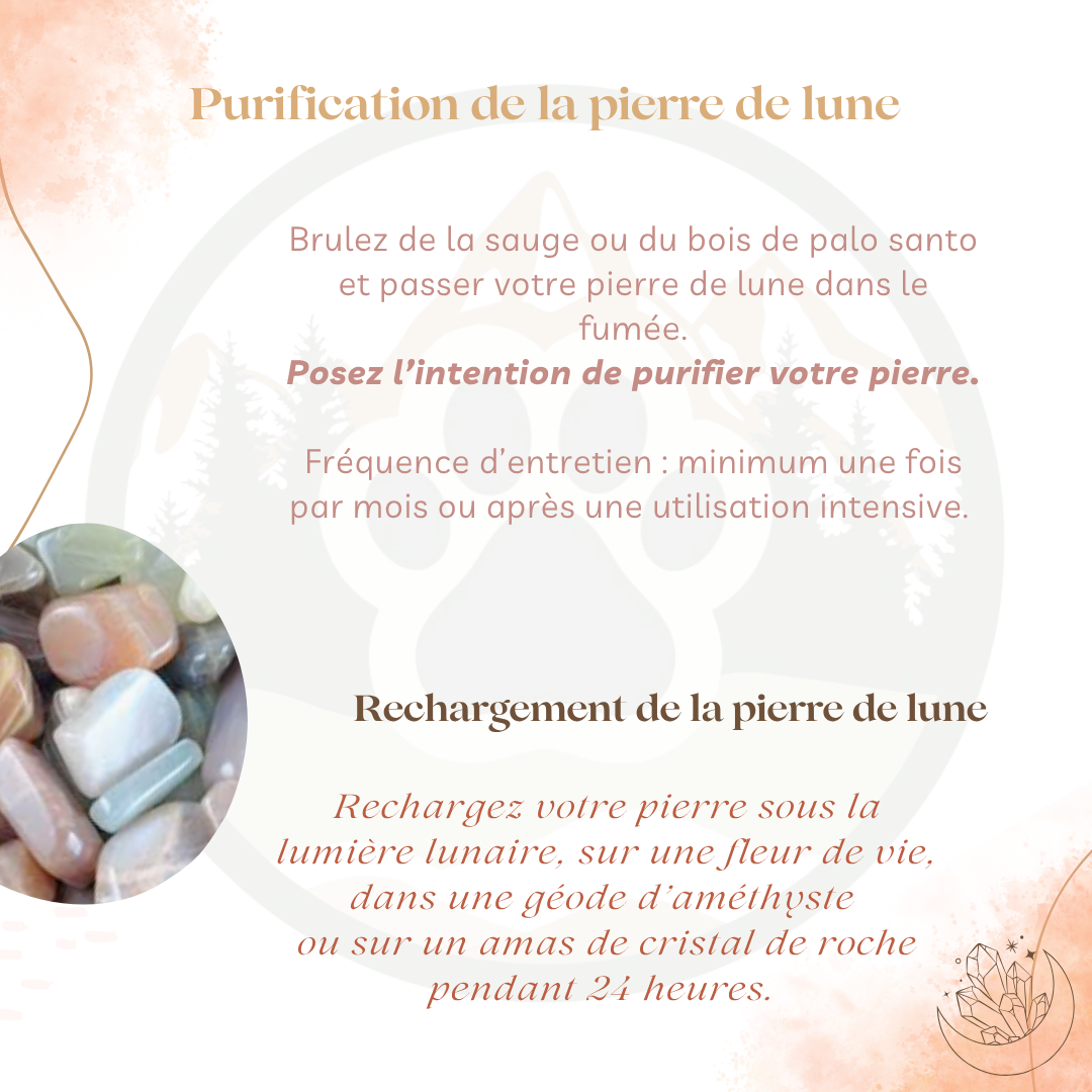 Pendentif en Pierre de Lune — Émotions & équilibre
