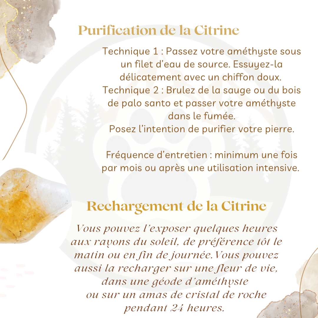 Pendentif en Citrine — Joie & affirmation de soi