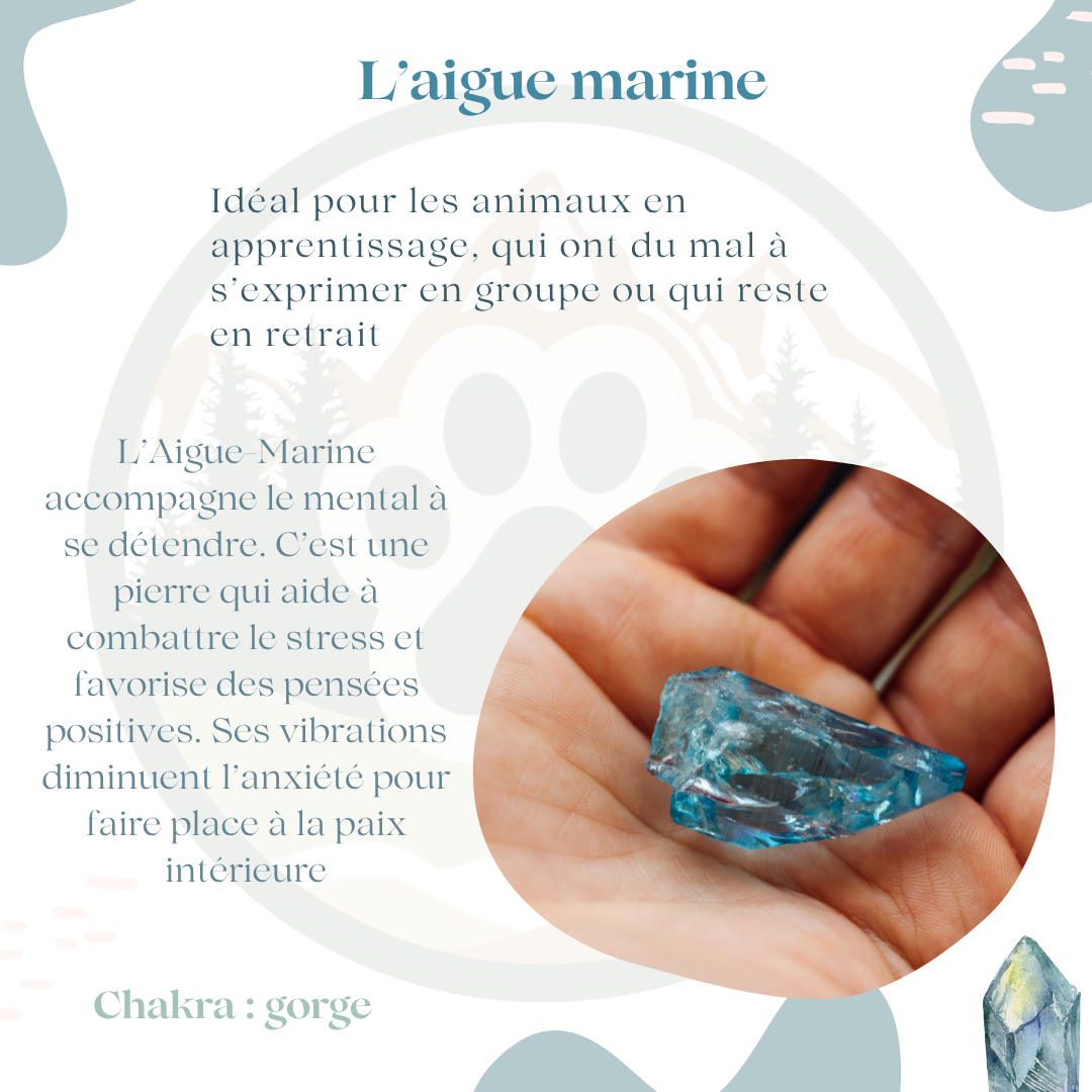 Pendentif en Aigue-Marine — Communication & calme