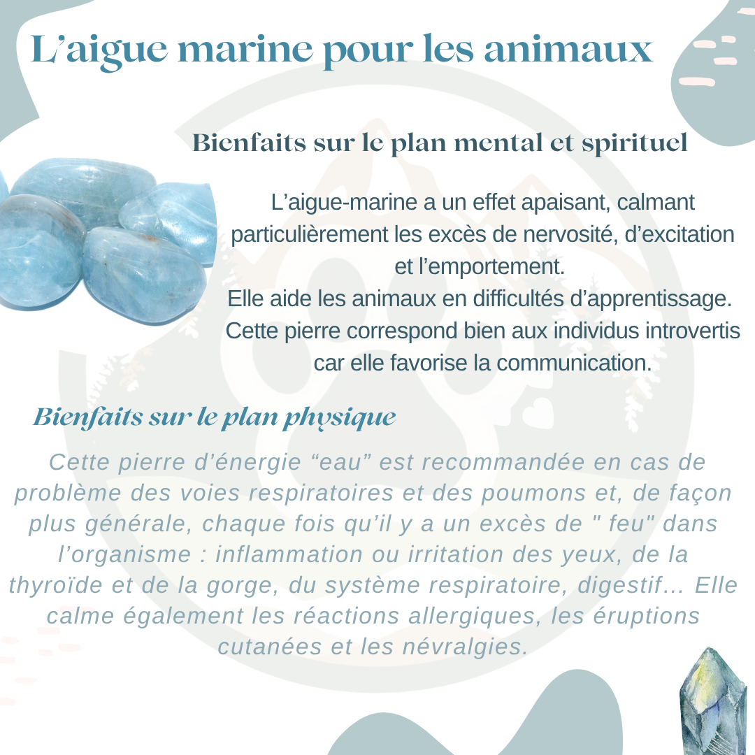 Pendentif en Aigue-Marine — Communication & calme