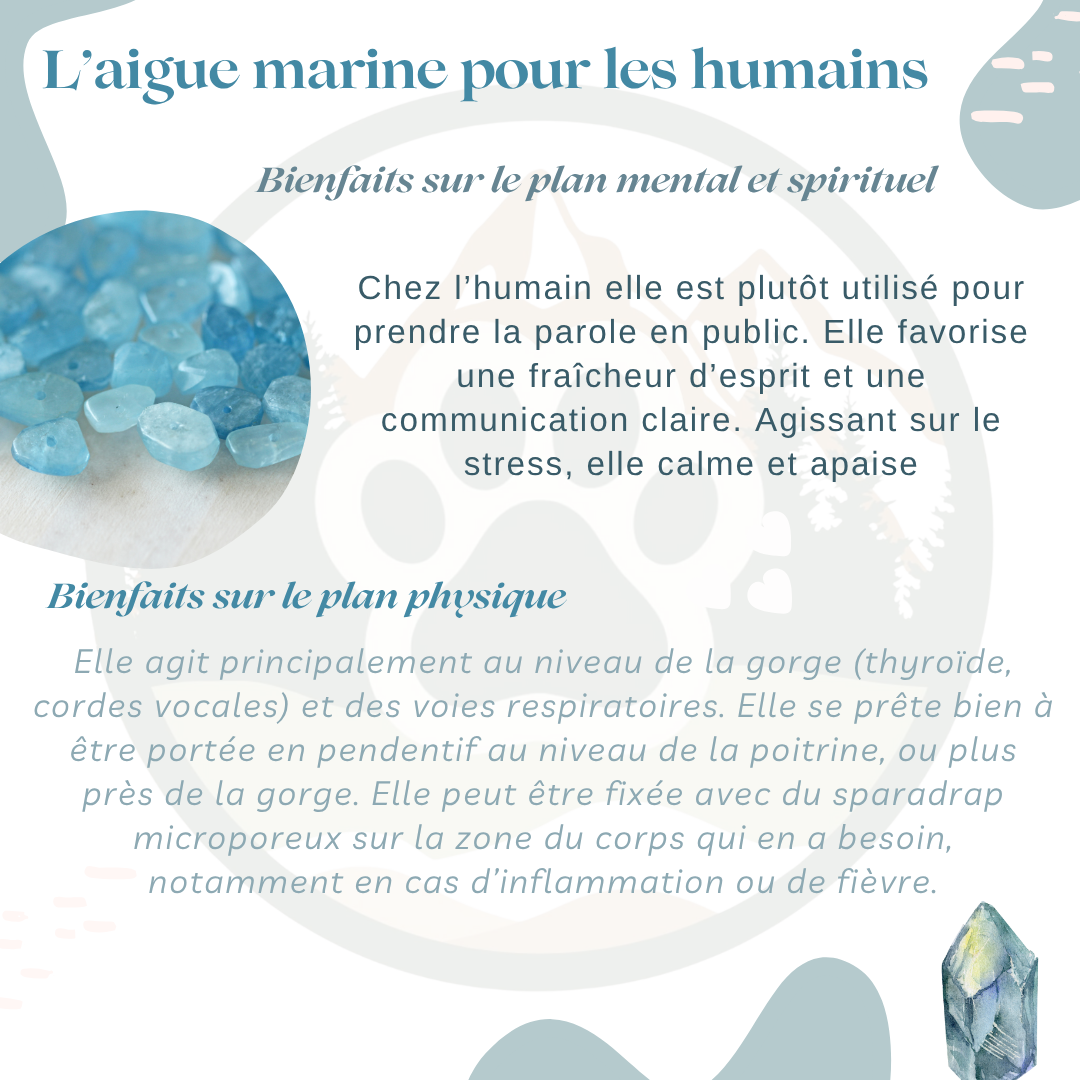 Pendentif en Aigue-Marine — Communication & calme