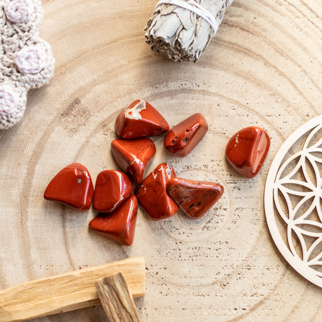 Pierre Jaspe rouge — Ancrage & volonté