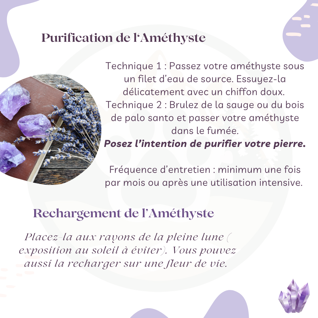 Pendentif en Améthyste — Calme & apaisement