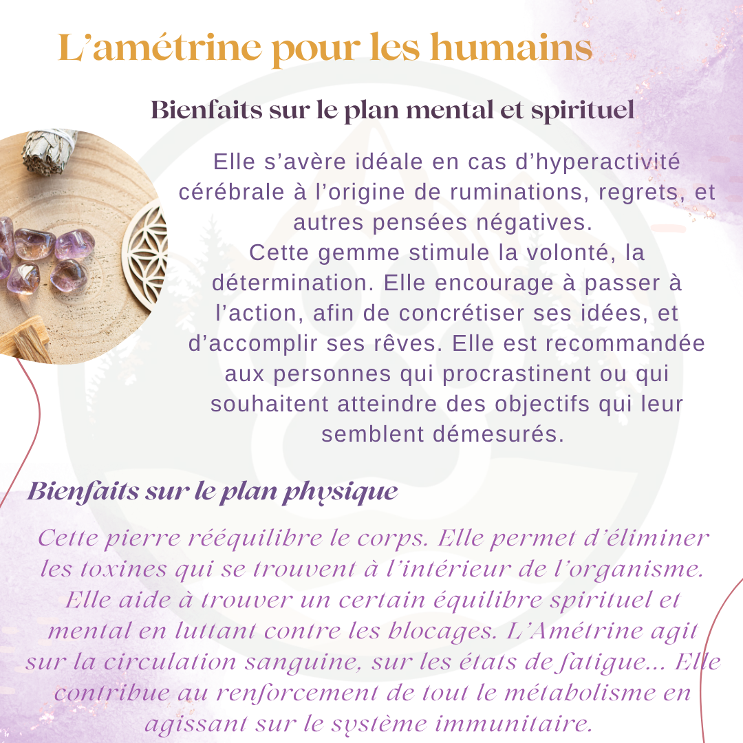 Pendentif en Amétrine — Paix & apaisement
