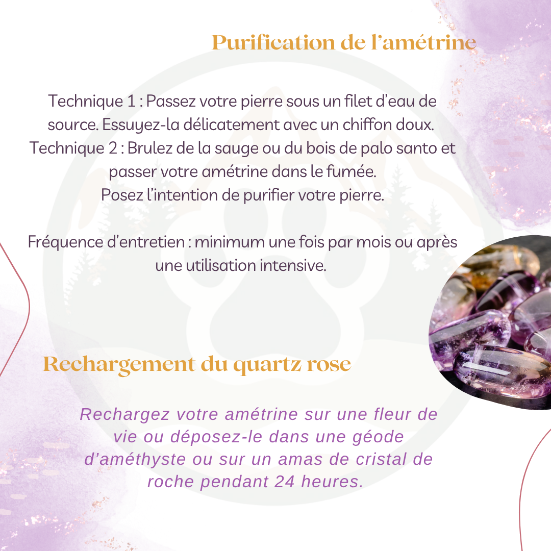 Pendentif en Amétrine — Paix & apaisement