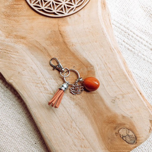 Pendentif Jaspe rouge — Ancrage & volonté