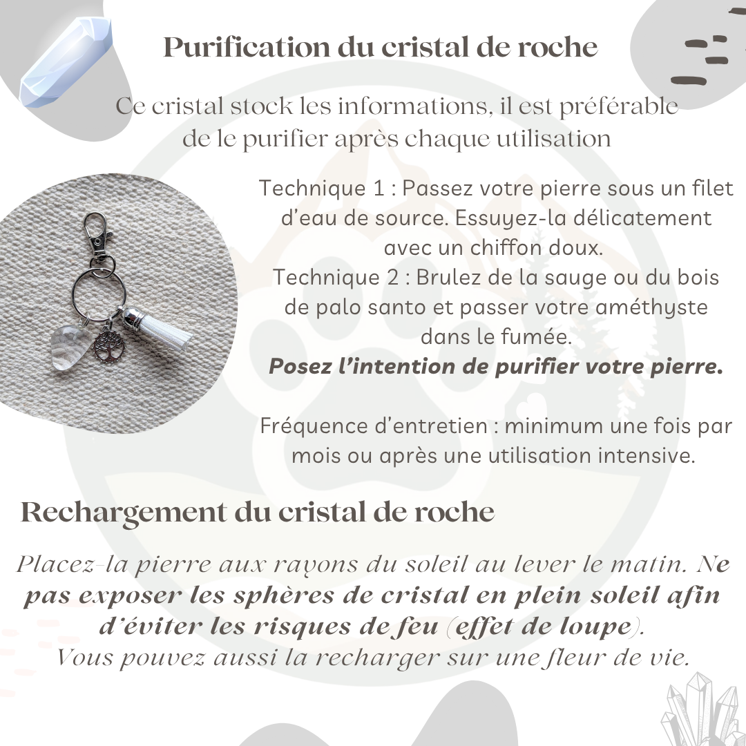 Pendentif en Cristal de Roche — Clarté & amplification