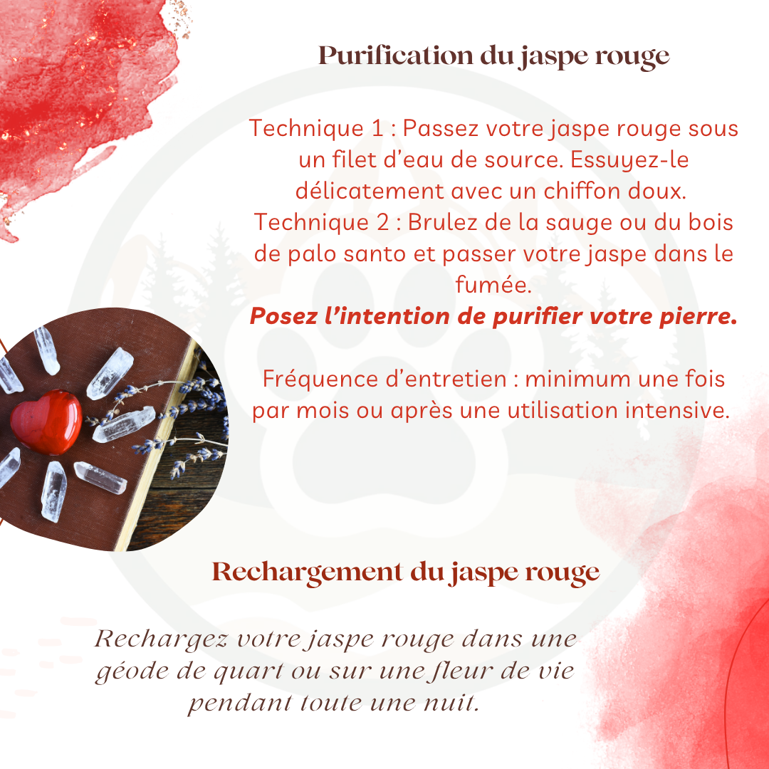 Pierre Jaspe rouge — Ancrage & volonté