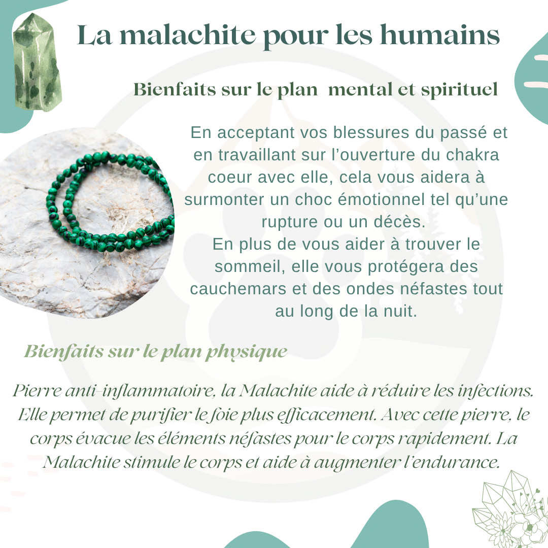 Pendentif en Malachite — Guérison & évolution