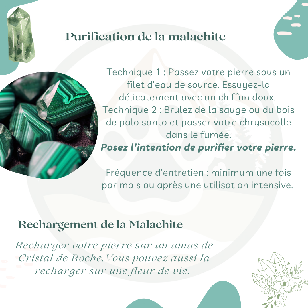 Pendentif en Malachite — Guérison & évolution