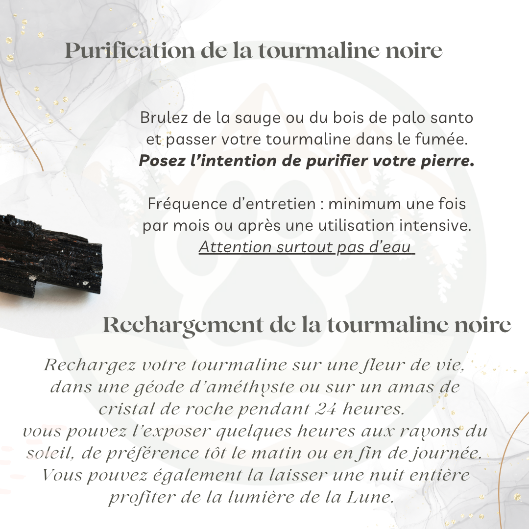 Pierre Tourmaline Noire — Protection & ancrage