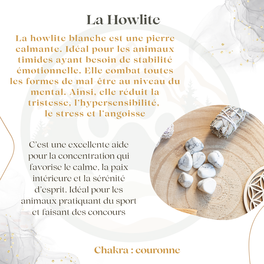 Pierre Howlite — Calme & stabilité émotionnelle