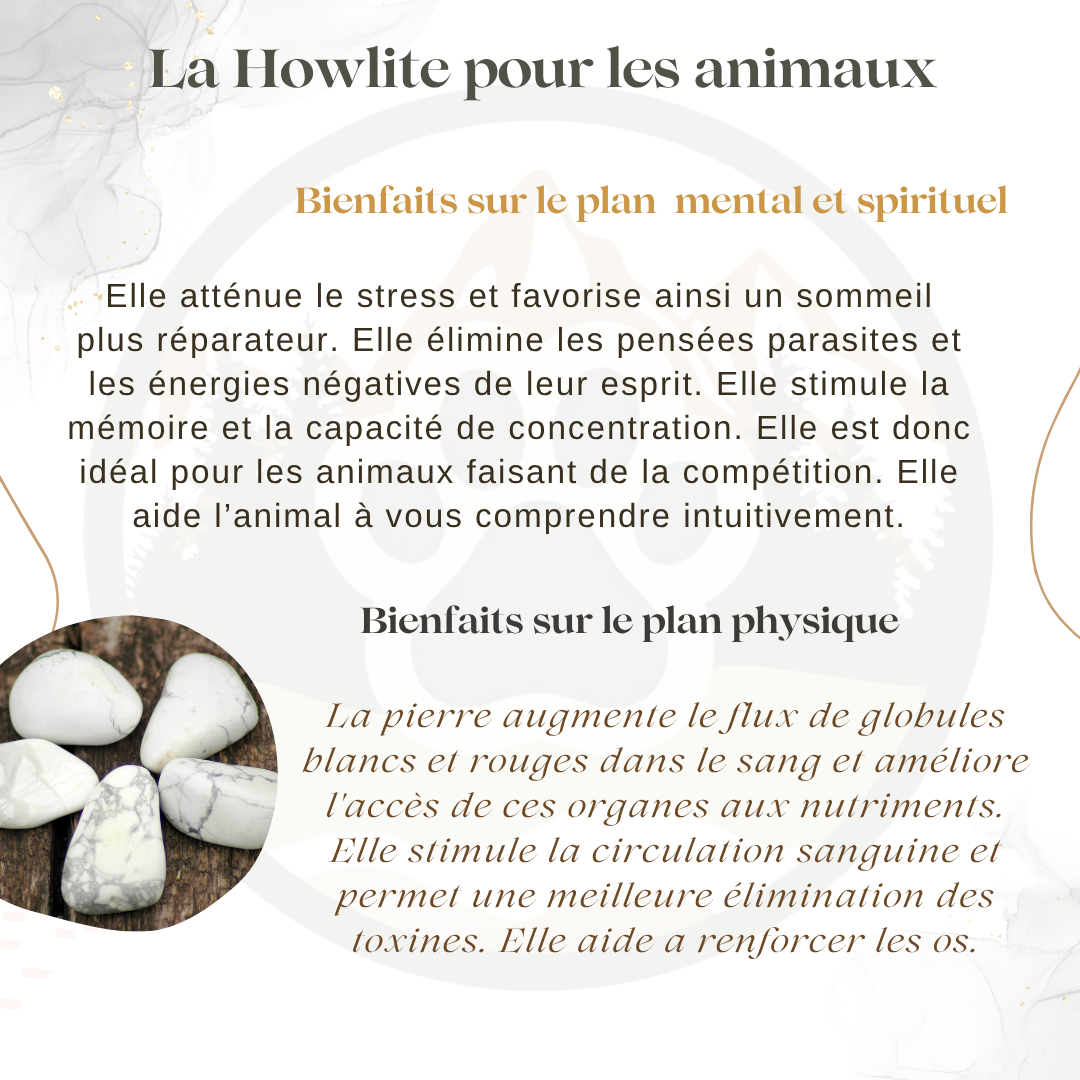 Pierre Howlite — Calme & stabilité émotionnelle