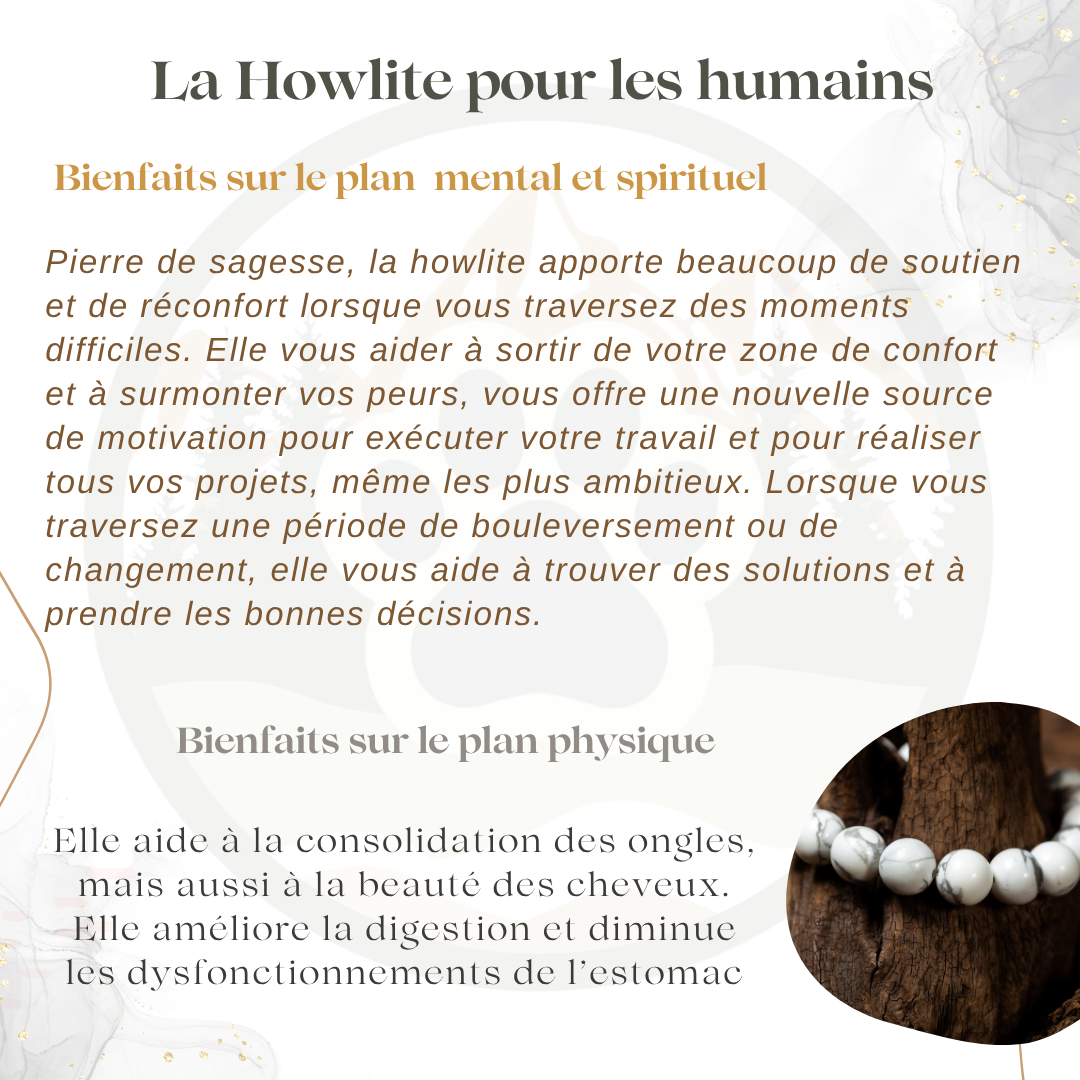 Pierre Howlite — Calme & stabilité émotionnelle