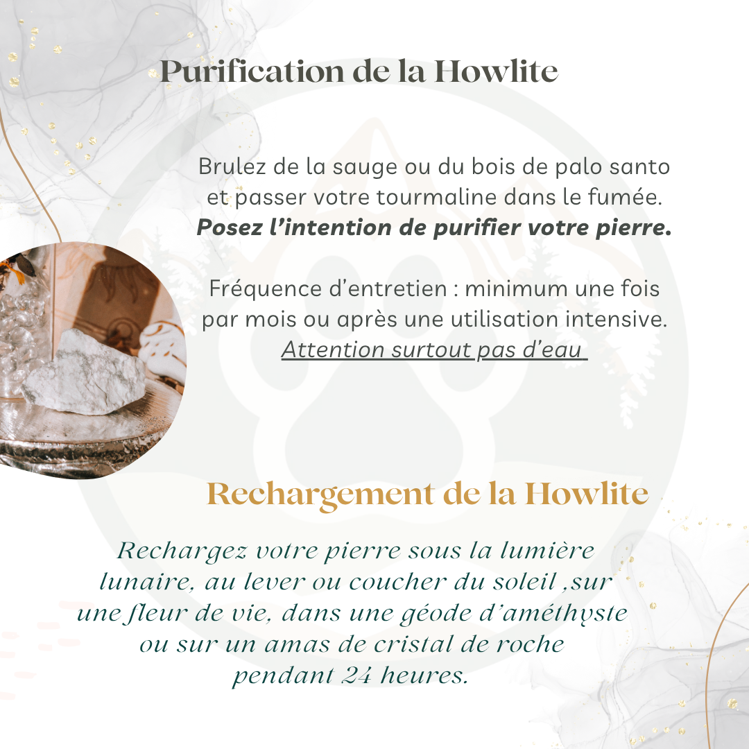 Pierre Howlite — Calme & stabilité émotionnelle