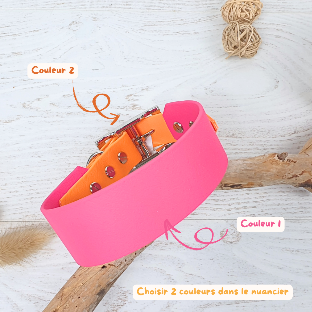 Collier Yukon biothane - Largeur 38 mm