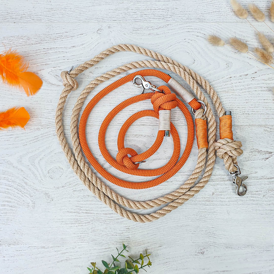 Laisse multiposition KAÏROS - corde - torsadée