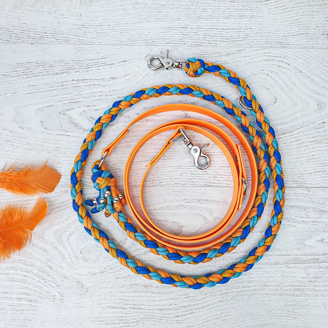 Laisse multiposition AORA - biothane - paracorde