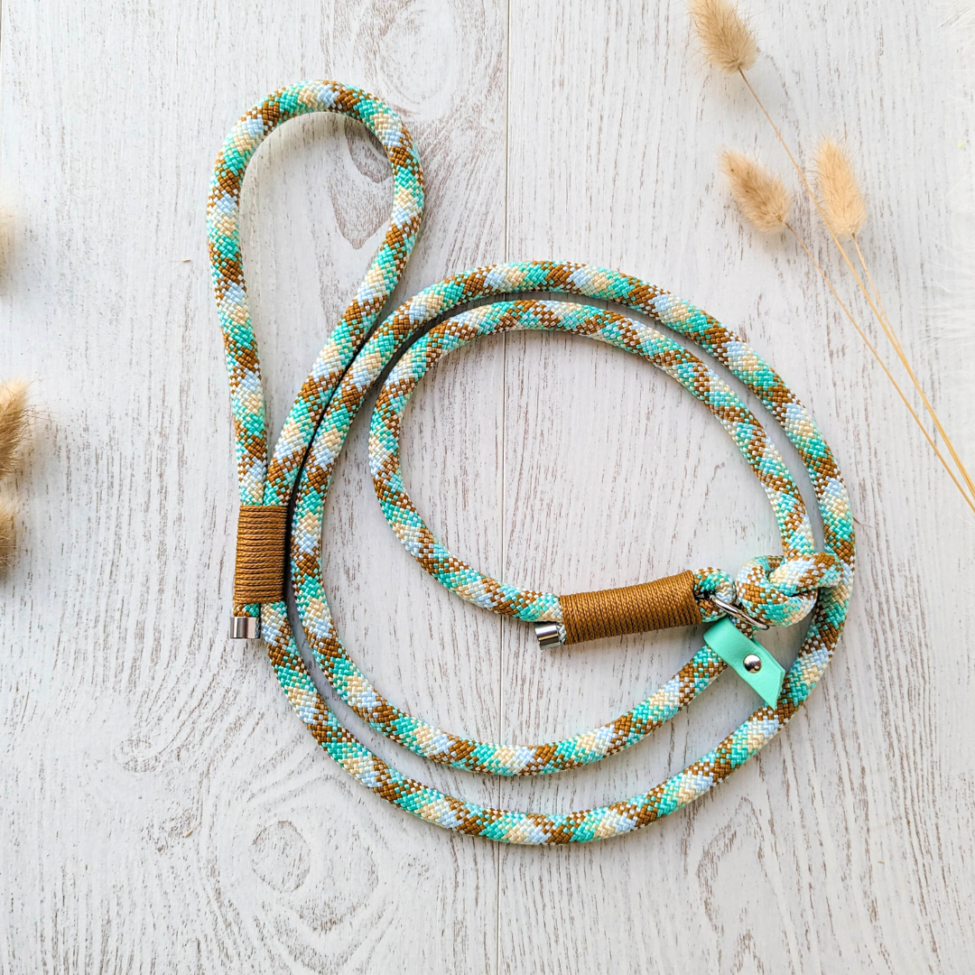 🪢 Laisse NOMADE en corde - système retriever