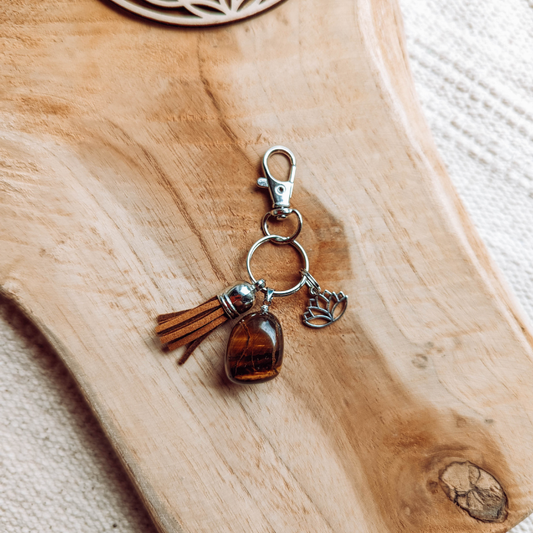 Pendentif en Oeil de Tigre — Courage & protection