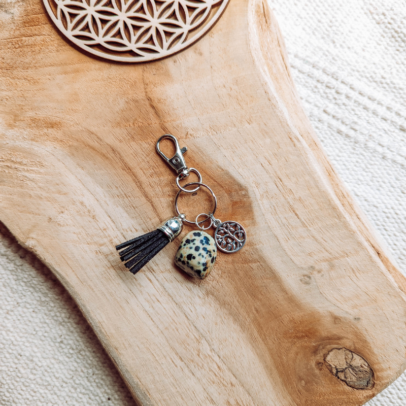 Pendentif en Jaspe Dalmatien — Moral & endurance