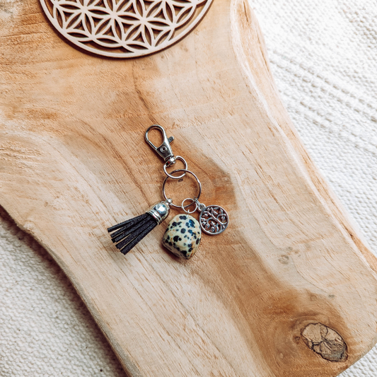 Pendentif en Jaspe Dalmatien — Moral & endurance